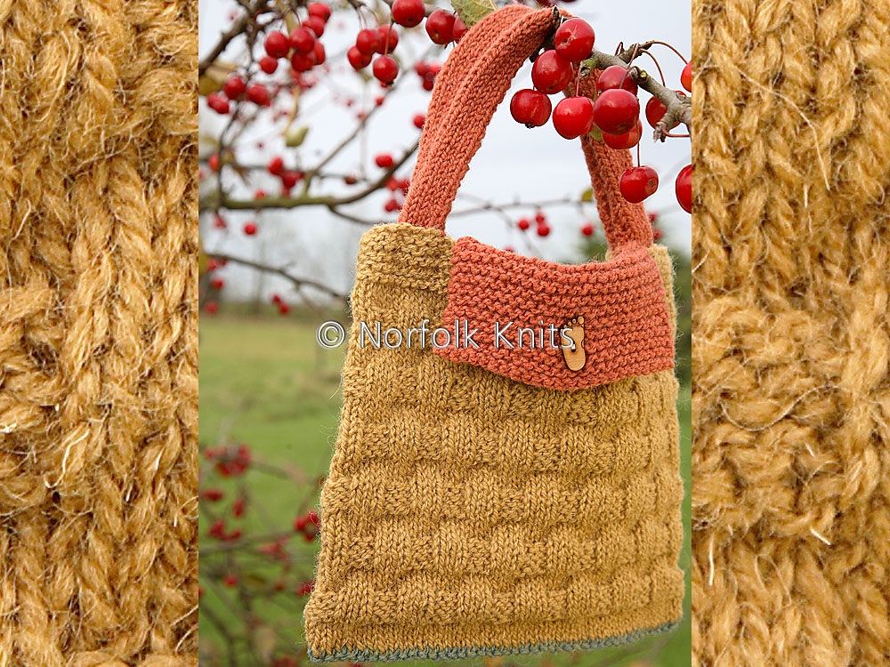 Norfolk Knits child’s basketweave handbag