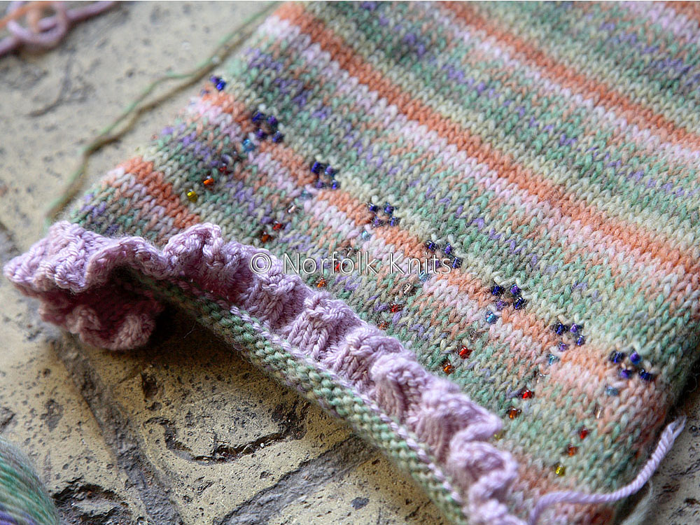 Norfolk Knits Beaded Knitting — Child’s Cardigan